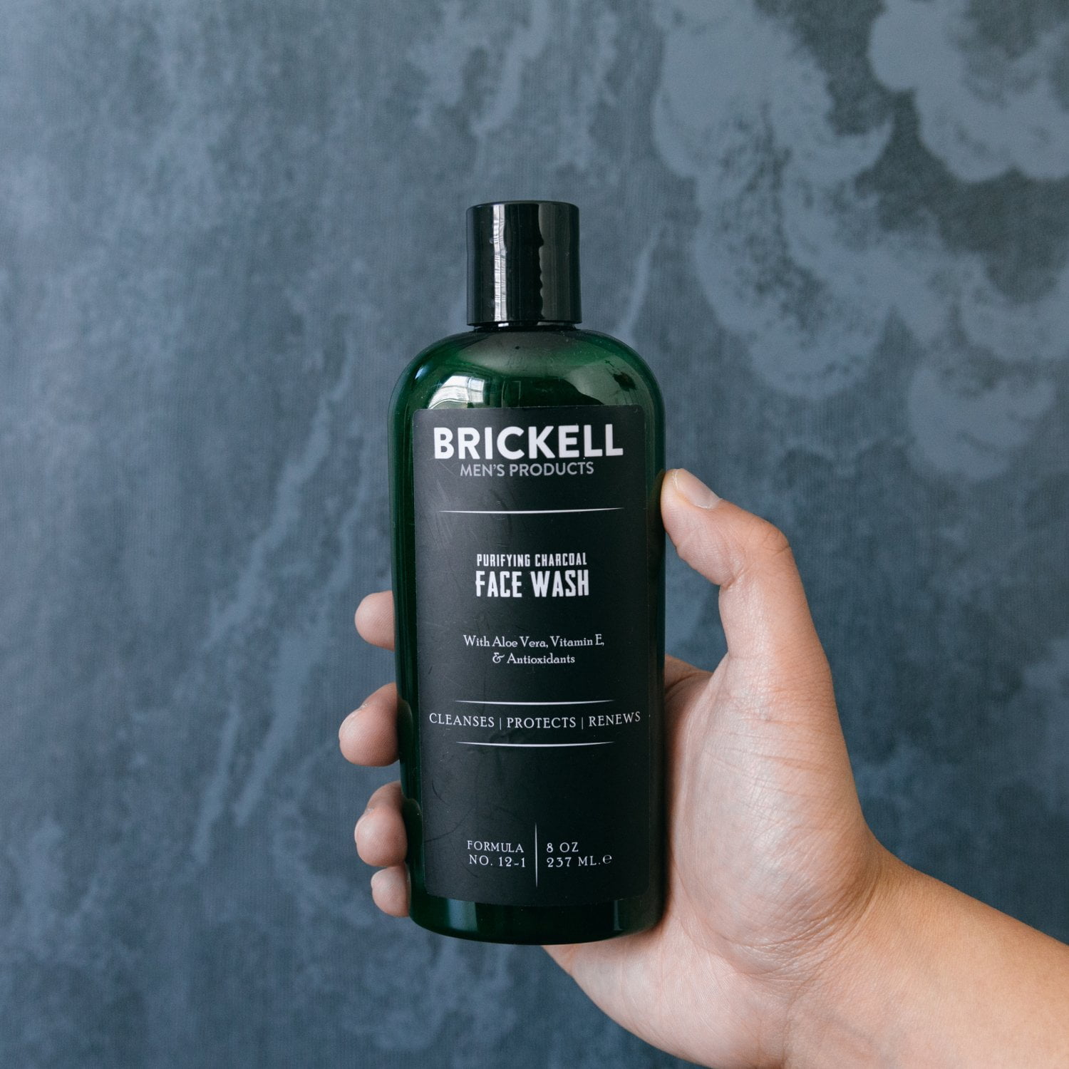 brickell men's charcoal face wash