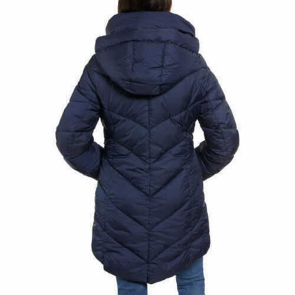 Madden NYC Ladies' Pillow Collar Coat Fully Insulated Removable Hood, Navy, XXL - image 2 of 6