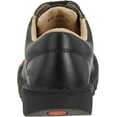 thumbnail image 3 of Kickers Kick Lo Y Black Leather School Shoes 4 Big Kid Black, 3 of 13