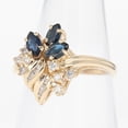 thumbnail image 3 of Rag Jewels 3.00 Ct Marquise Cut Sapphire & Diamond Engagement Wedding Cocktail Band Ring 14K Yellow Gold Plated 925 Sterling Silver For Women's -10, 3 of 5