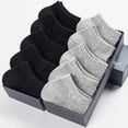 thumbnail image 6 of Men's Cotton Ankle Socks, 6 Pairs Work Athletic Running Moisture Wicking Athletic Socks, 6 of 6