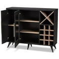 thumbnail image 3 of Bowery Hill Wine Cabinet in Dark Grey and Oak, 3 of 9
