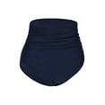 thumbnail image 3 of Firpearl Women's Retro High Waisted Bikini Bottoms Ruched Swimsuit Bottom Swim Shorts, 3 of 4