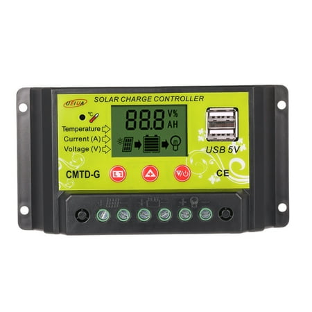 20A /24V Multi-functional PWM Solar Charge Controller with LCD Display Auto Regulator Solar Panel Battery Lamp Overload Protection