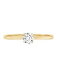 thumbnail image 4 of Rosec Jewels Lab Diamond Solitaire Promise Ring for Women - 4 MM - EF-VS Quality - Ready to Gift, 14K Yellow Gold, US 5.00, 4 of 8