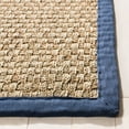 thumbnail image 4 of SAFAVIEH Natural Fiber Arbor Bordered Runner Rug, Natural/Navy Blue, 2'6" x 14', 4 of 10