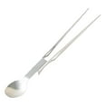 thumbnail image 4 of Pinzas de acero inoxidable para servir, cucharas de degustación, pinzas profesionales para chef, para barbacoa, cafetería, restaurante, preparación de, 4 of 8