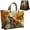 #C, variant on Quilted Tote Bag for Women with Handles Funky Chicken Handmade Large Capacity Animal Storage Bags Vintage Playful Cat