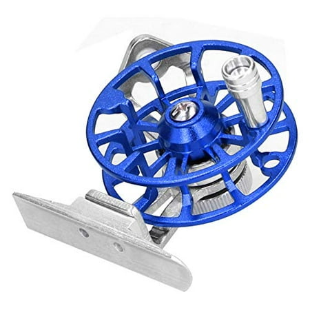 Fishing Spinning Reels Aluminum Alloy Right-Handed Equipped with Ceramic Wire Hole Spinning Reels Boat Fishing for Ice Fishing(Blue)