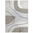 thumbnail image 5 of Modern Area Rug with Abstract Design in Beige Grey, 5 of 5