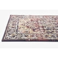 thumbnail image 5 of Unique Loom Turin Augustus Rug Rust Red/Blue 2' 7" x 12' 2" Runner Border Bohemian Perfect For Bathroom Hallway Mud Room Laundry Room, 5 of 7