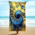 thumbnail image 6 of Tupukom Summer Oversized Microfiber Beach Towels 29.5"x59" Non-Fading Striped Patterns Quick-Dry Sandproof Beach Mat for Camping Yoga Picnics & Summer Festivals, 6 of 8
