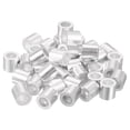 thumbnail image 1 of Unique Bargains 40 Pack Aluminum Crimping Loop Sleeve for 1/4' Diameter Wire Rope, Round Aluminum Wire Rope Sleeve, 1 of 6
