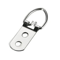 Unique Bargains D Ring Picture Hangers, 54mm x 22mm Silver Tone Assortment Kit for Photo Hanging 30Pcs