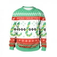thumbnail image 4 of Chandail de Noël Laid Homme Vêtements de Noël Décontractés Amples Hauts Jour de Noël Manches Longues Col Rond Chandail Manches Longues pour Homme Chandail Laid Noël, 4 of 6