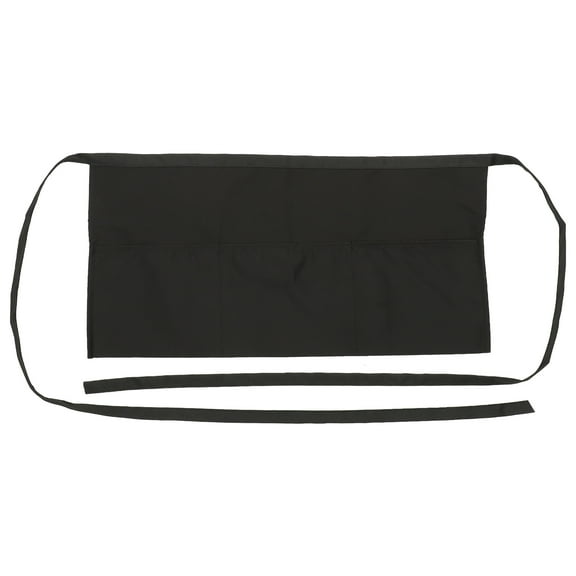 Milisten Reusable Server Apron Black 1Pcs 23.97X12.18X0.04in