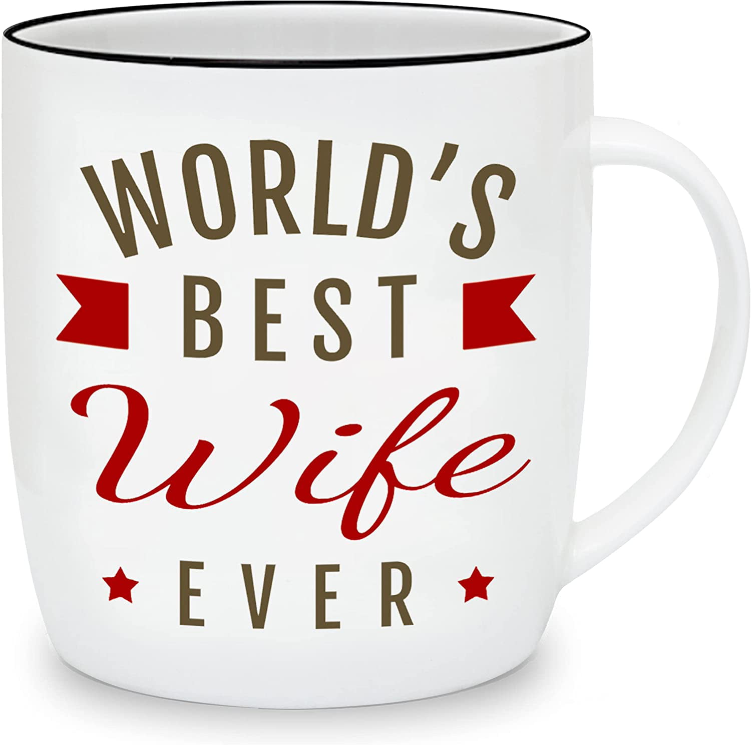 Unique Anniversary or Birthday Present Idea for Her from Husband My Husband Is Hotter Than My Coffee Funny Mug Fun Novelty Cup for Women Best Wife Valentine's Day Gag Gifts Newlywed Mrs Wifey