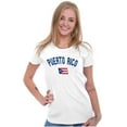 thumbnail image 4 of Puerto Rico Flag Soccer Fan Pride Womens Slim Fit Graphic Tee Brisco Brands S, 4 of 5