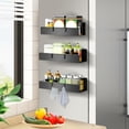 thumbnail image 1 of Especieros para Cocina Magnético - Paquete de 3 Estante Organizador Estante Magnético de Metal para Refrigerador Organizador de Cocina para Especias Condimentos Frascos Bolsitas, 1 of 4