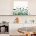 thumbnail image 6 of Navy Blue Wildflowers Wall Art Painting on Canvas, Spring Pastoral Botanical Floral Canvas Art Home Prints Wall Art Framed Modern Artwork for Living Room Bedroom Wall Decor 12x12in, 6 of 9