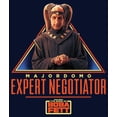 thumbnail image 2 of Men's Star Wars: The Book of Boba Fett Majordomo Expert Negotiator  Sweatshirt Navy Blue Medium, 2 of 4