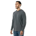 thumbnail image 2 of Wrangler Workwear Men's Long Sleeve Sun Protection Hoodie, Size S-3XL (Men's & Big Men's), 2 of 5