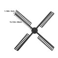 thumbnail image 2 of OULII 5 Sets Courtyard Windmill Black Plastic Outdoor Use Rotating Lighthouse Design, 2 of 8