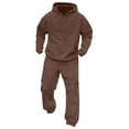 thumbnail image 5 of Vetsdori Sweat Suit 2 Piece Sets Mens,Track Suit,Pocket Loungewear Casual Workout Outfits Drawstring Sports Athletic,Hooded Sweatshirts and Sweatpants for Men, 5 of 6