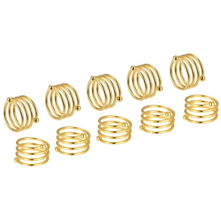 

Uxcell Napkin Rings 12 Pack 38mm Inner Diameter Metal Napkin Buckles Gold Tone