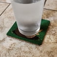 thumbnail image 2 of Black Fox I Don't Give A Pun Low Profile Novelty Cork Coaster Set, 2 of 3
