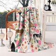 thumbnail image 2 of Chihuahua Dog and Flower Blanket,Comfortable Soft Flannel Throw Blanket,All Season,Warm Lightweight Blankets for Sofa Bed Couch Living Room Chair,50"x60"(130x150cm), 2 of 4