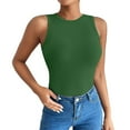 thumbnail image 1 of Pxiakgy Débardeur pour Femmes Débardeurs Unis Col Rond Mode Été Décontracté Vert + m, 1 of 3