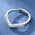 thumbnail image 3 of Fiudx Anillo de Moda, Elegante Banda Artesanal de Cobre, Anillo Ajustable para Dama, Joyería Elegante para Las Cuatro Estaciones, Regalo de Cumpleaños de Boda, para Mujeres y Niñas, Diseño Suave y Ex, 3 of 7