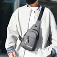 thumbnail image 1 of Bolsa de pecho Bandolera para hombres y mujeres, mochila ligera de varios bolsillos con correa ajustable para viajar, senderismo, deportes y uso diario, 1 of 9