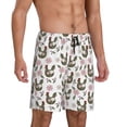 thumbnail image 2 of Fotbe Flowe Rooster Pajama Shorts for Men, Men's Pajama Bottoms, Sleepwear,Short Pajama Pants-XX-Large, 2 of 9