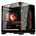 thumbnail image 5 of Hoengager Horizon Gaming PC -AMD Ryzen 7 5700G 8-Core 3.8 GHz-RX 6500 XT 4GB -16GB DDR4 RAM-1TB PCIe +1TB SATA SSD -WIFI &Bluetooth -RGB Fans-Windows 11 Pro Desktop Computer-Black, 5 of 9