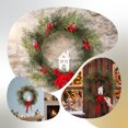thumbnail image 4 of Fmbmuo Christmas Decor Wreath Decoration Artificial Bow Pine Branches and Berries Door Hanging Wall Ornament 45cm Ornaments,Green, 4 of 5