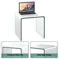 thumbnail image 4 of Kepooman End Tables,Side End Table,Nightstand,18 x 18 x 16 Inch Tempered Waterfall End Table with non-Slip Pad, 4 of 8