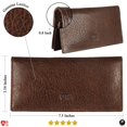 thumbnail image 4 of Billetera larga Mou Meraki de piel auténtica vintage con bloqueo RFID, 4 of 7