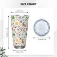 thumbnail image 4 of Logiee Winter Christmas And New Year Deer Print 20OZ Car Cup with Lid, Stainless Steel Vacuum Insulated Double Wall Travel Tumbler, Durable Insulated Coffee Mug,Thermal Cup with Straw-Without Straw, 4 of 8