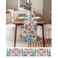 thumbnail image 6 of Table Runner Dresser Scarf 13 x 72 Inch Colorful Coral Watercolor Fish Ocean Starfish Shell Table Runners Non-Slip Heat Kitchen Dining Table Decor for Indoor Outdoor Home Party Decoration, 6 of 7