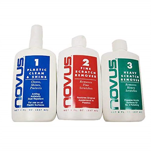 novus plastic polish & cleaning set 8 oz.