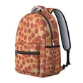 thumbnail image 2 of Pizza Graphic Bookbag - Trendy & Functional Backpack for High School & University, Large Storage, Padded Laptop Slot, Unique Pizza Print, Great for Fans, 2 of 6