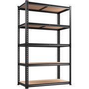 123.201 2020LBS Storage Shelves 5 Tier Garage Shelving Heavy Duty Adjustable Garage Shelves, Utility Rack Shelf, Shelving Units for Storage Warehouse Pantry Closet, 35.5" W x 11.9" D x 72" H, Black