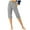 Gray, variant on SwiftWear Women's Cotton-Linen Capris High Waist w/Gold Button & Pockets | Loose Fit Lounge & Casual Wear Essential​ S-3XL