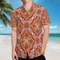 thumbnail image 5 of High Quality Hawaiian Shirts for Men Short Sleeve Aloha Beach Shirt Floral Summer Casual Button Down Shirts Blouses GPDL5G, 5 of 7