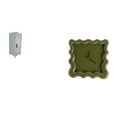 thumbnail image 1 of Armario Organizador Que Ahorra Espacio Para Apartamentos En Casa Con Decoración De Reloj De Pared Cuadrado Silencioso Y Almacenamiento Preciso Para Colgar Llaves., 1 of 8