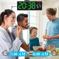 thumbnail image 6 of sruoe Alarm Clock, Clock Alarm Bedside, Clock Alarm Digital, Alarm Clocks for Bedrooms, Small Alarm Clock, Vibrating Alarm Clock, Projection Rectangular, Plastic, 6 of 6