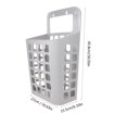thumbnail image 2 of Jiyike Plastic Detachable Laundry Container Hanging Storage Basket Organizer Household Supplies (Large, Grey), 2 of 10