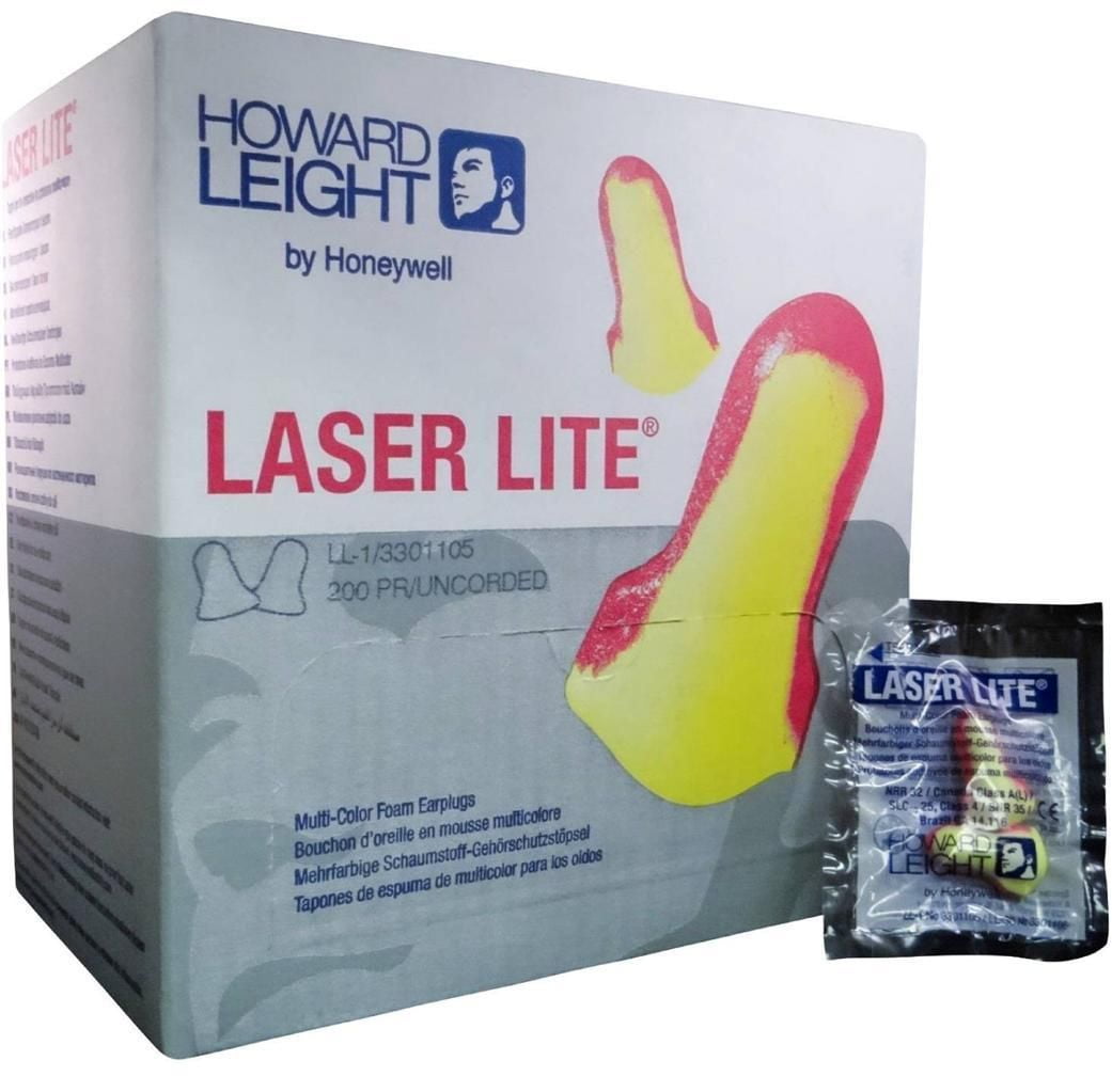 Earplugs Soft Foam Plugs Howard Leight Laser Lite NRR32 Snore Sleep 10 Pairs NEW 
